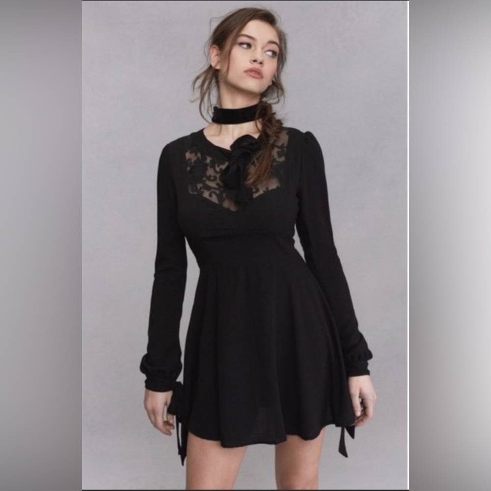 🍋NWT For Love & Lemons Ellery Black
Mini Dress Size XS